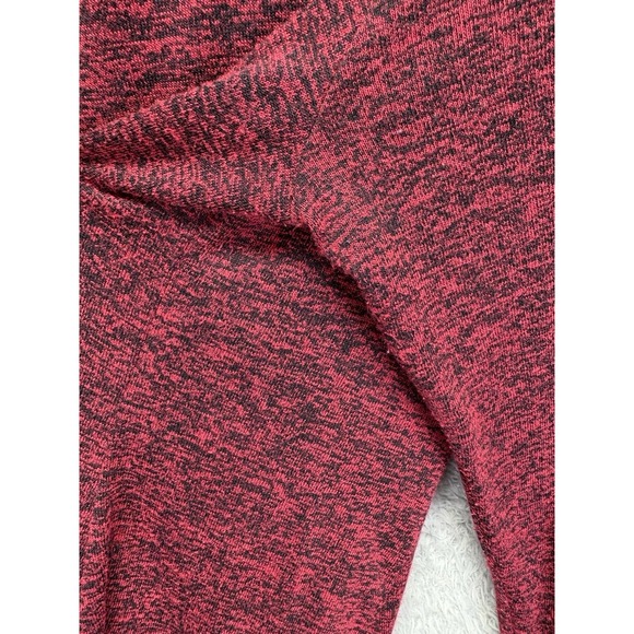 Lane Bryant Fit Flare Top Plus 2X 18/20 Red Black Soft Knit Long Sleeve Cowl - Picture 3 of 9